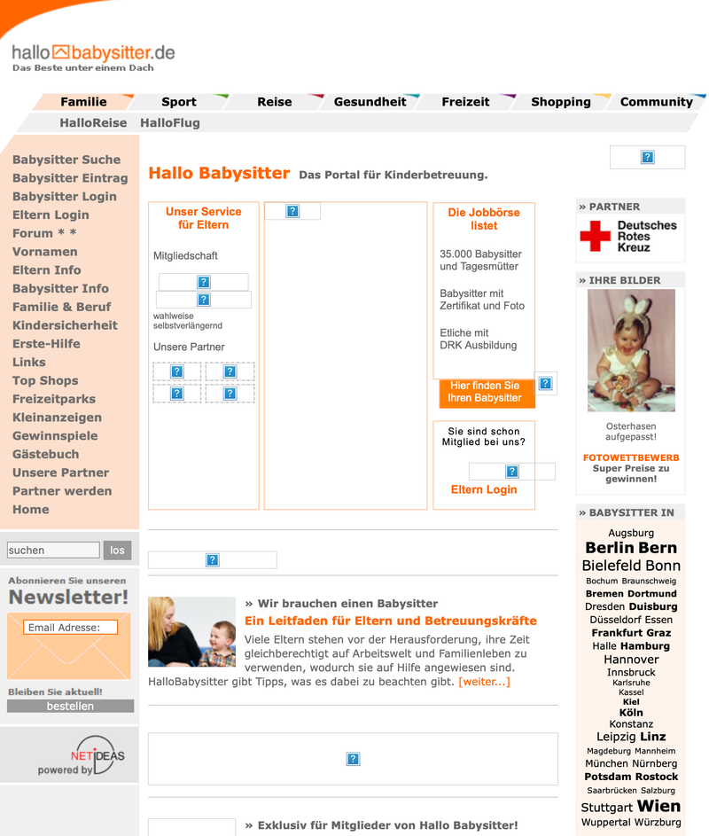 HalloBabysitter.de im Jahr 2007 – „Das Beste unter einem Dach“